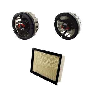 Heizungsgeblse Set wei - grau m. Filter passend fr Fendt Farmer 300 - Favorit 500
